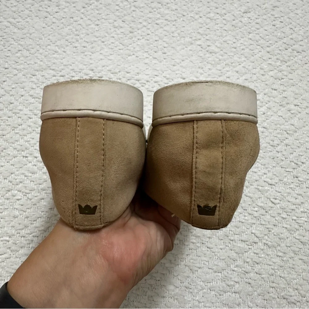 Birdies The Swift Classic Shell Sneakers Beige Suede Slip On Women’s Size 8.5 - Picture 7 of 9
